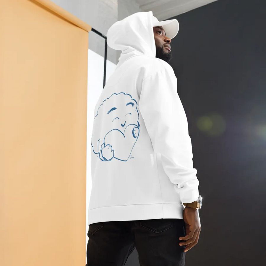 Braingap Signature Hoodie (Blue/White) product image (6)
