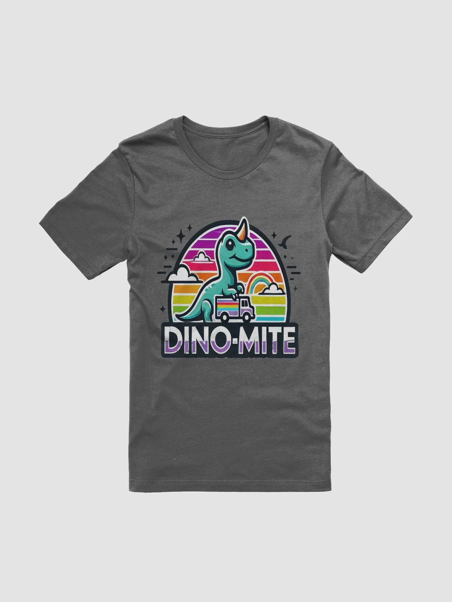 DINO-MITE Dino Truck Cartoon T-Shirt product image (1)