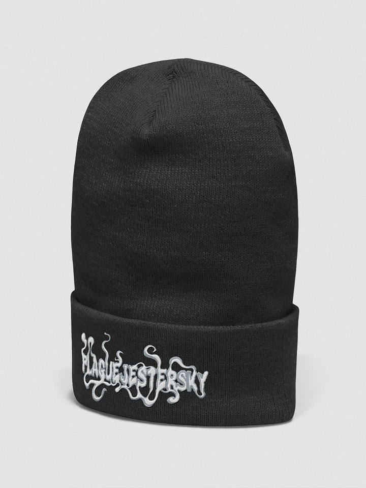 Plague Jester Sky Smoke Logo Long Beanie product image (2)