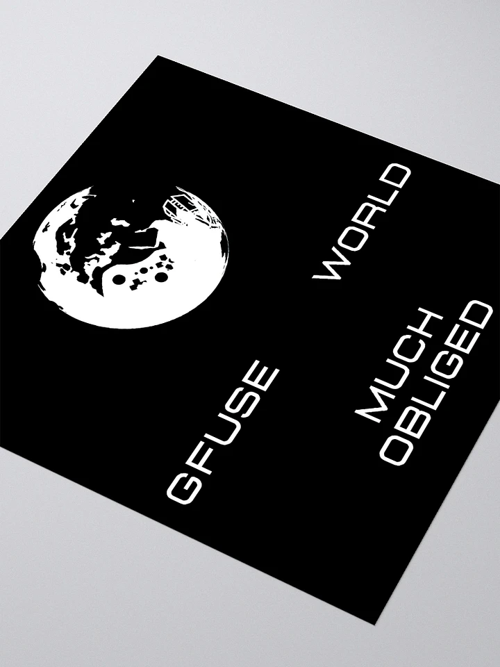GFuse World Planet Stickers | White Letters/Logo product image (1)