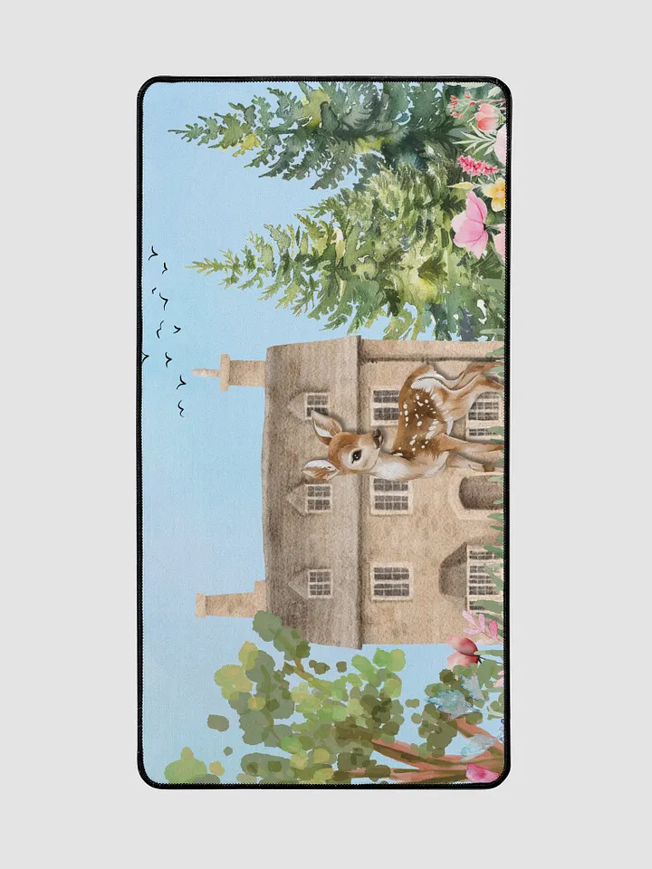 Country house and Deer Desk Mat product image (2)