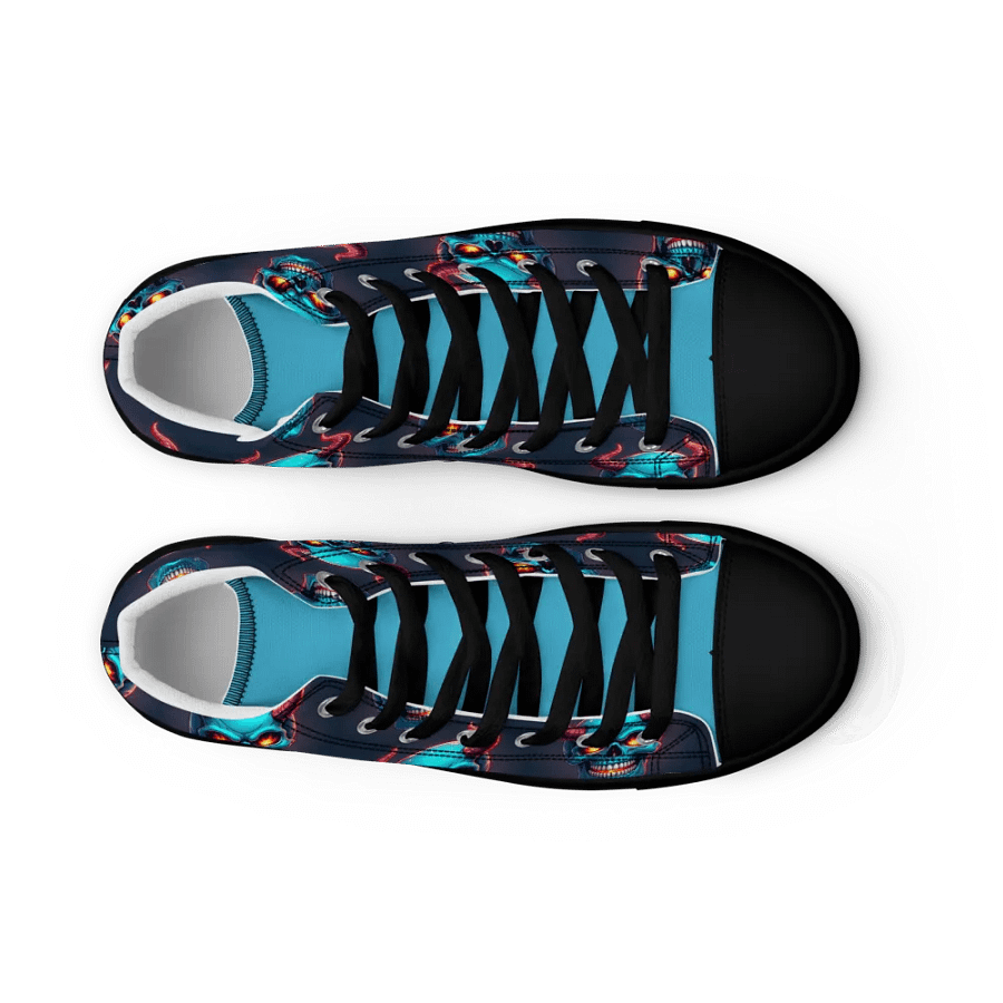 Blue Skull Canvas Dreams Men's High Tops product image (9)
