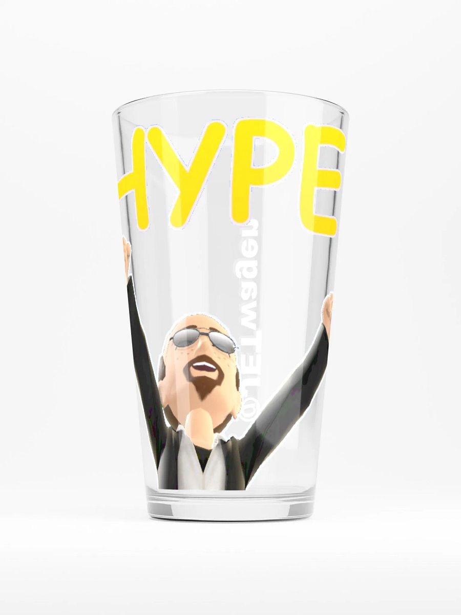 Hype Emote - Pint Glass product image (1)