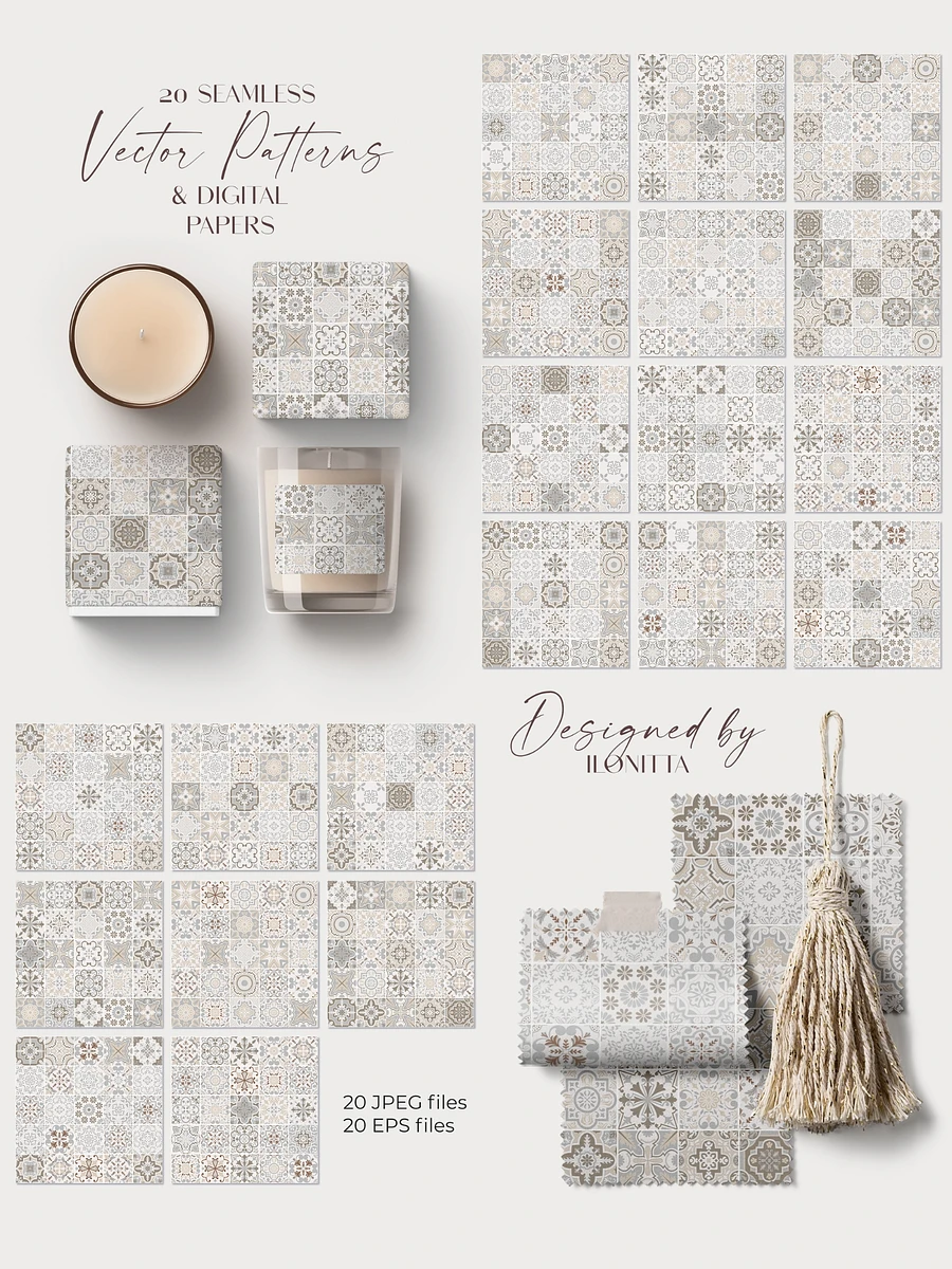 Spanish Charm - Mediterranean Vector Tiles Collection product image (5)