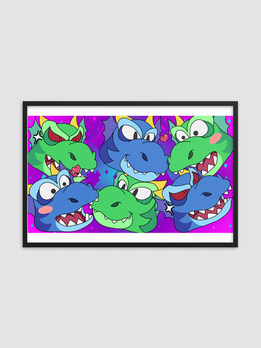Lots of Dragons Enhanced Matte Paper Framed Poster product image (13)