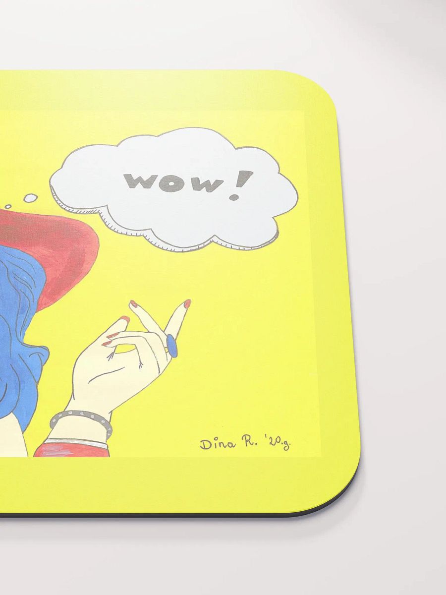 Pop art girl (art by Dina R.) acrylic painting picture - Classic Mouse Pad product image (5)