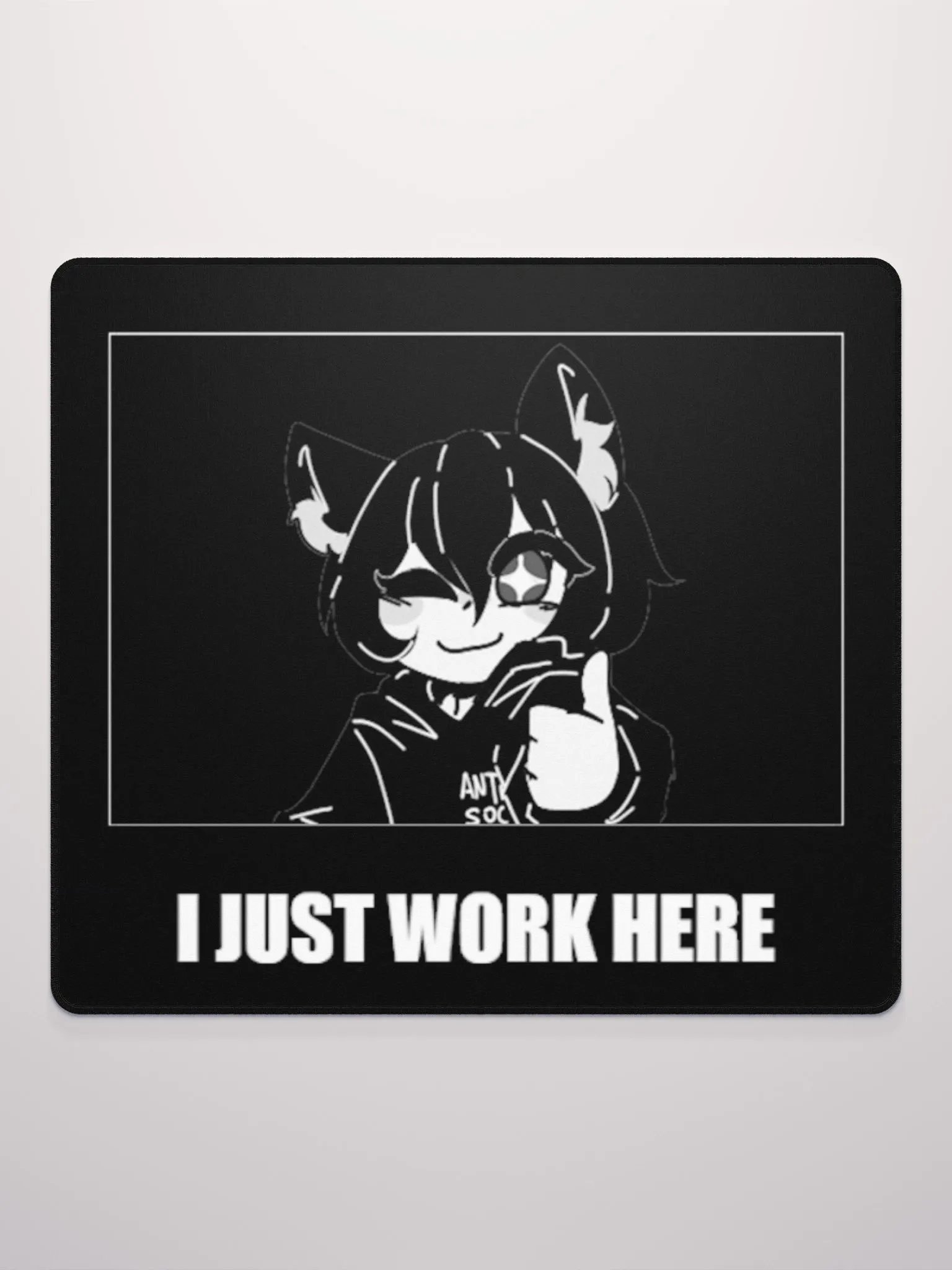 MØRI I JUST WORK HERE GAMING MOUSE PAD product image (2)