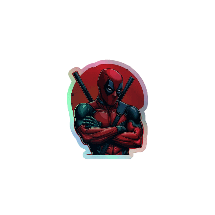 Deadpool Holographic Sticker Set product image (1)