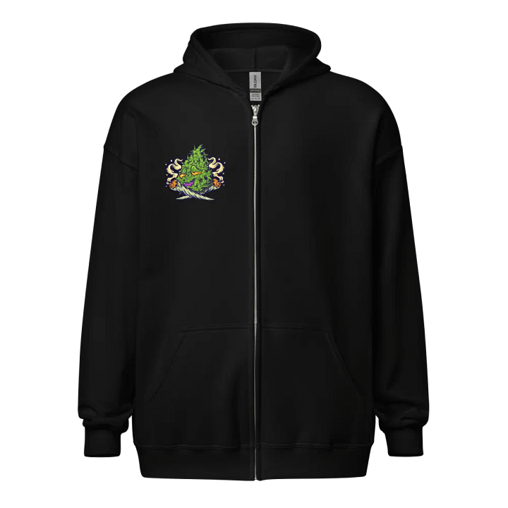 420 Stabcrazy heavy zip hoodie product image (1)
