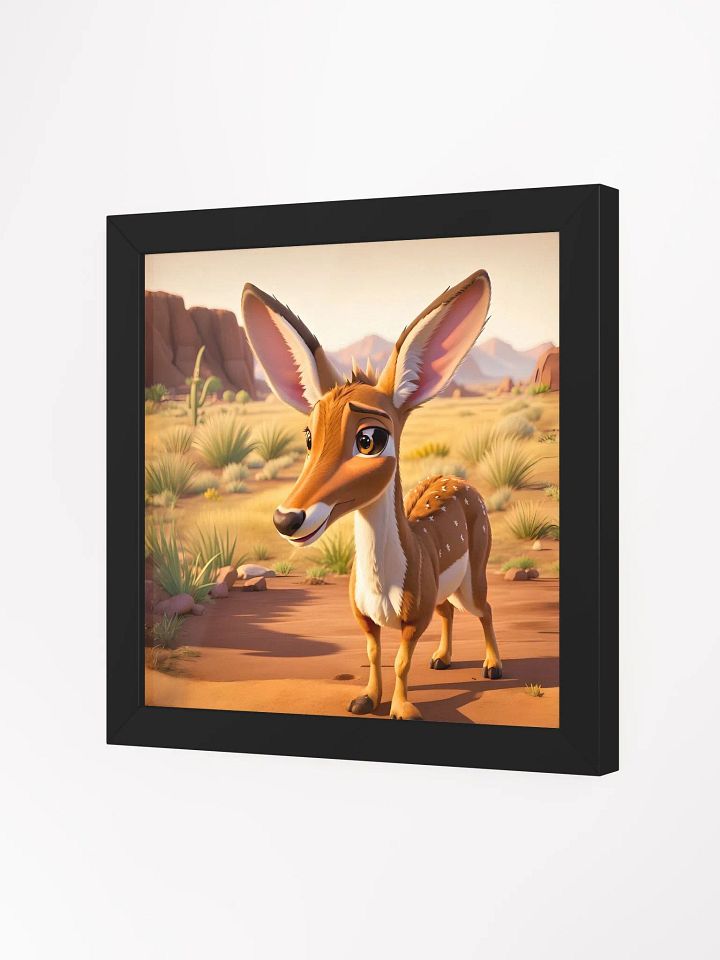 Endangered Species - Mexico - Mexican Pronghorn Eco-Friendly Ayous Wood Framed Poster product image (2)