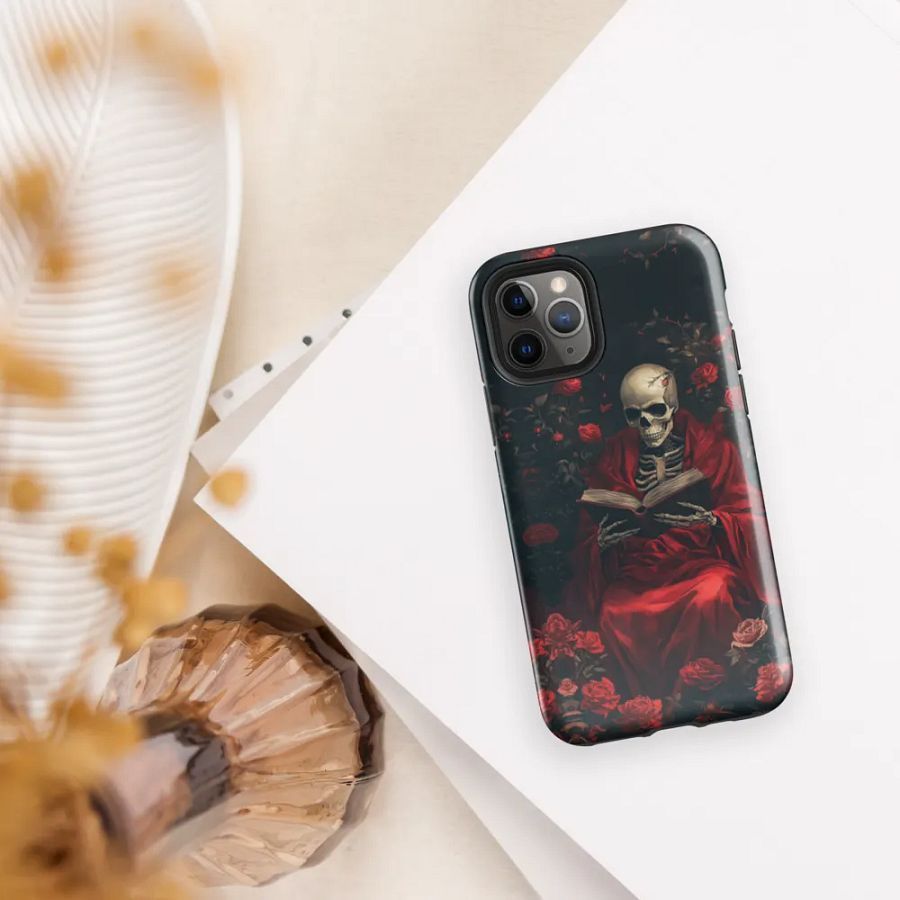 Gothic Skull & Roses iPhone Case – Dark Aesthetic Protection product image (30)