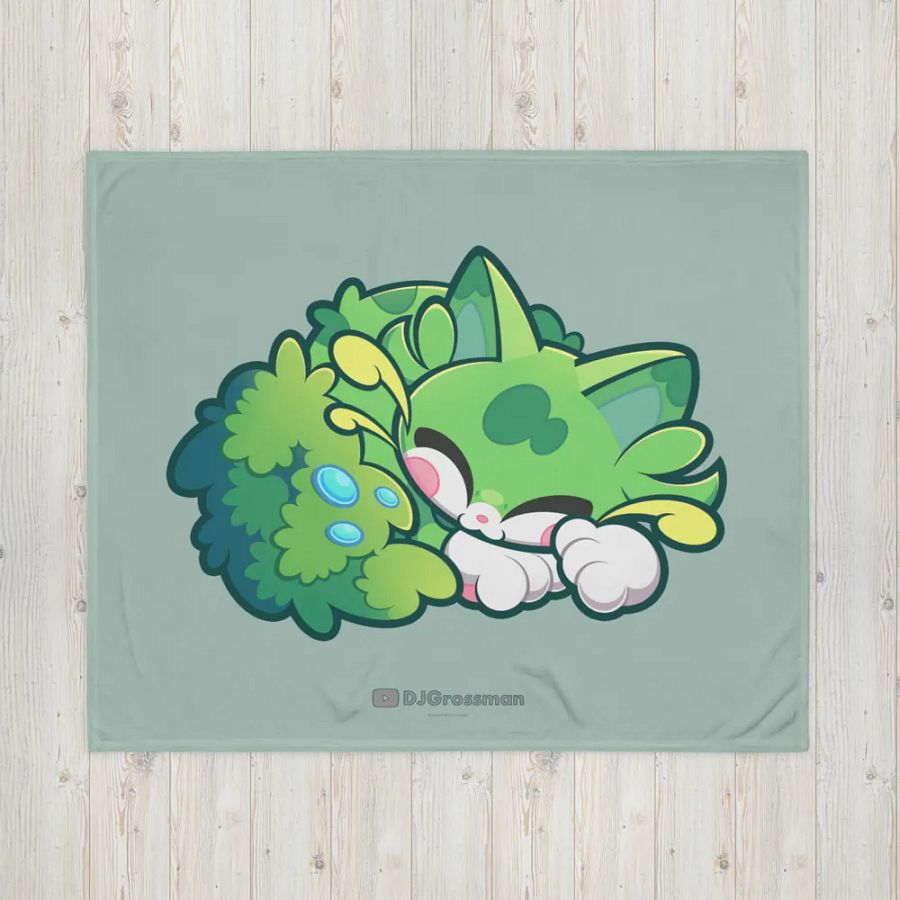 Sleeping Chloe • Throw Blanket (Opal) product image (4)