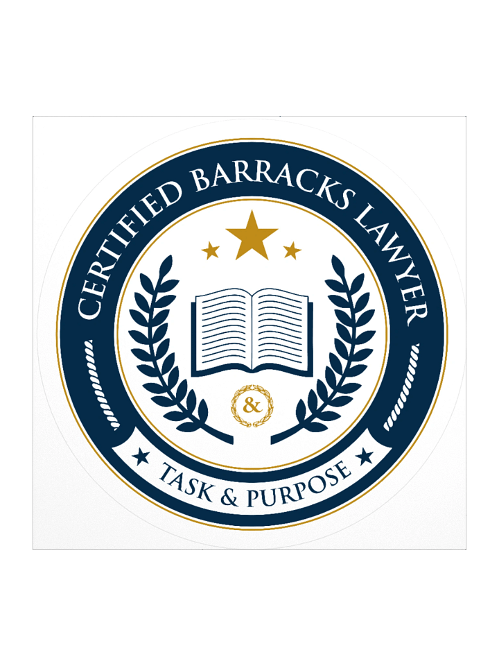 Certified Barracks Lawyer Sticker product image (1)