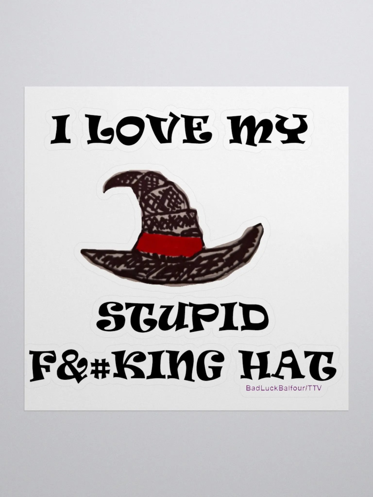 Stupid Hat Sticker product image (1)