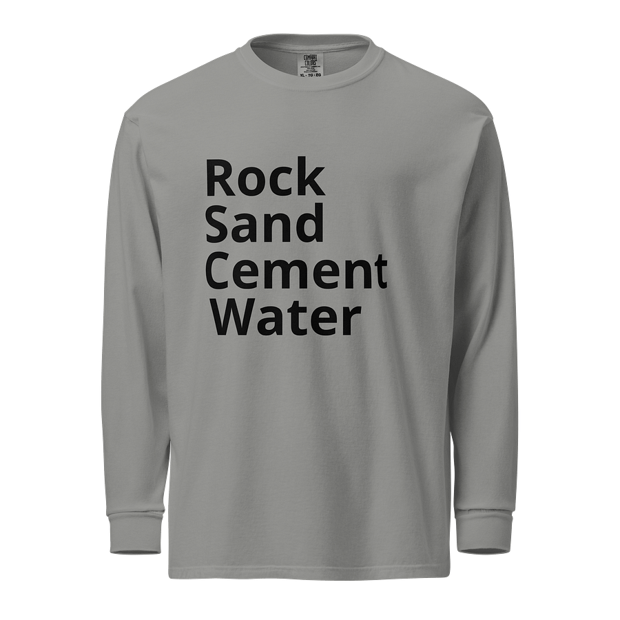Concrete Ingredient List, Long Sleeve product image (1)