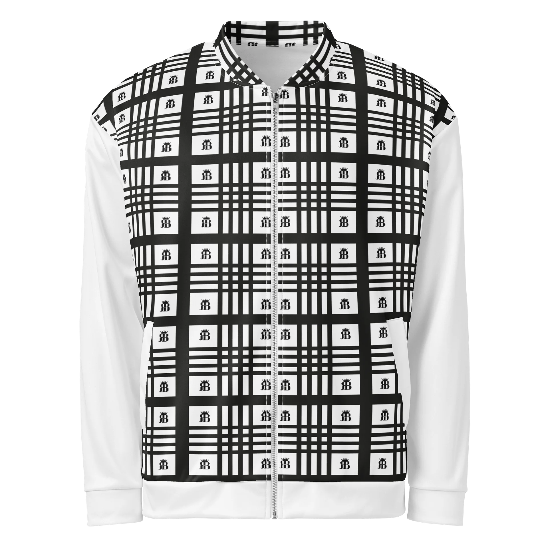 Reebox Grid Pattern Bomber Jacket product image (1)