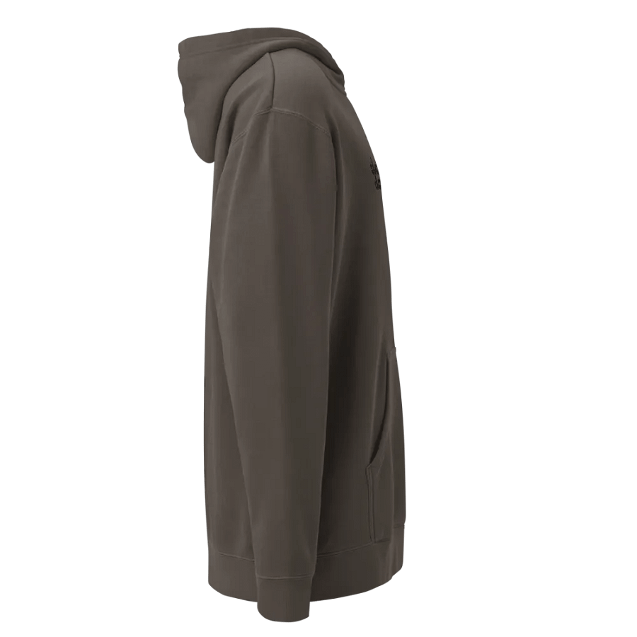 Charcoal Embroidered 'Slow Down' Pigment-Dyed Hoodie product image (9)