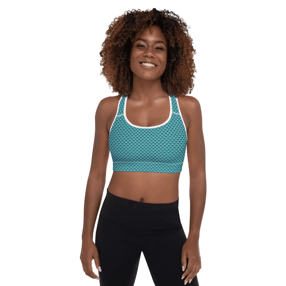 Geometric Waves Padded Sports Bra product image (4)