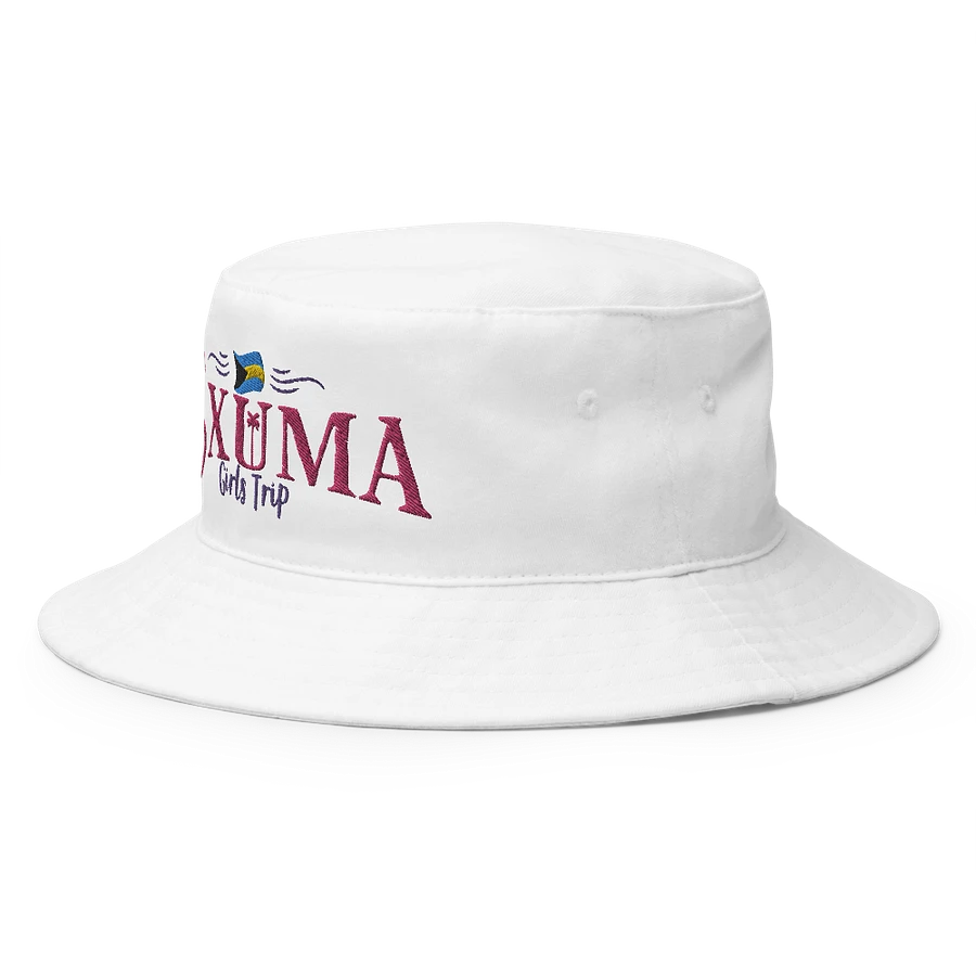 Exuma Bahamas Hat : Girls Trip Bahamas Flag Bucket Hat Embroidered product image (8)