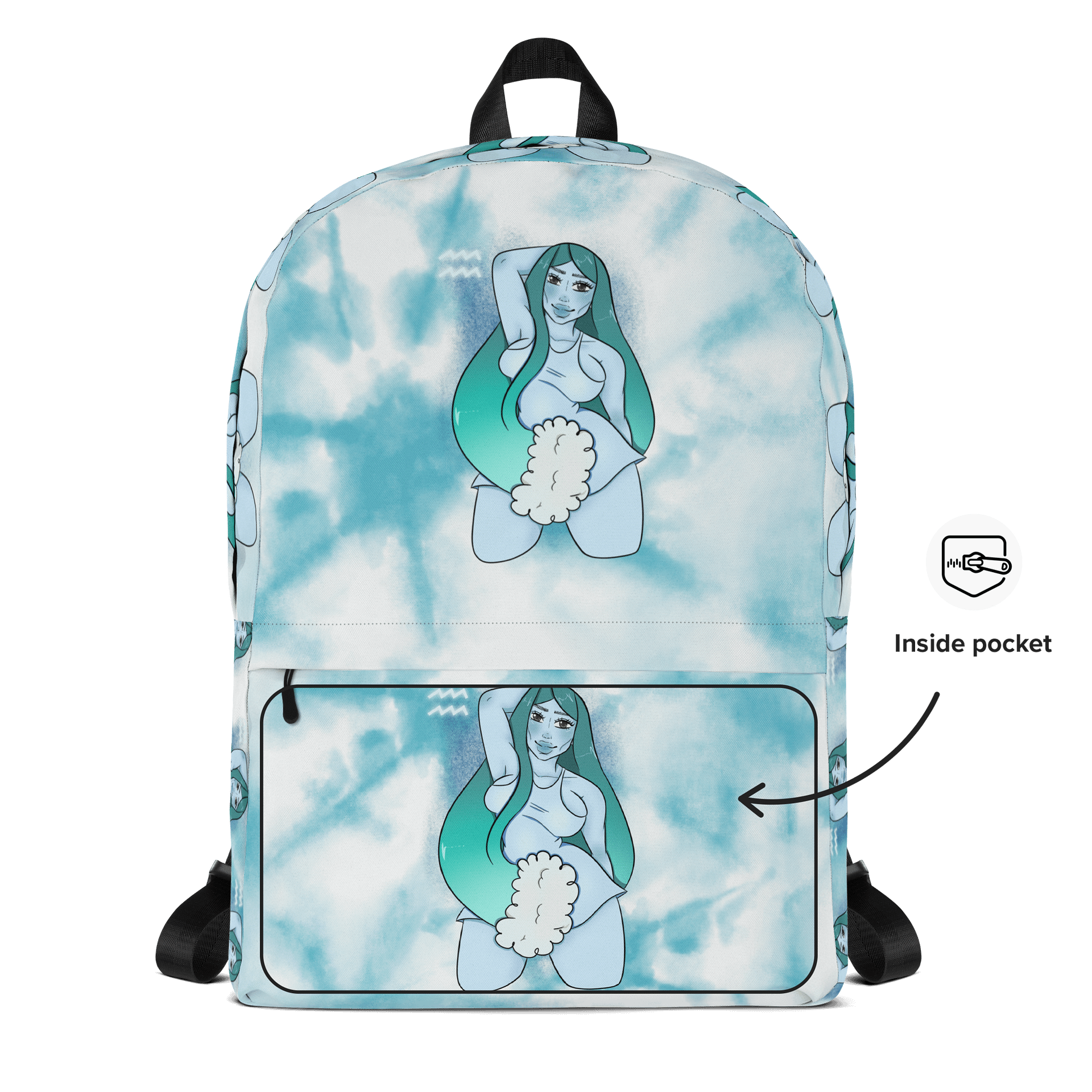 Zodiac Collection - Aquarius Unisex Backpack product image (5)