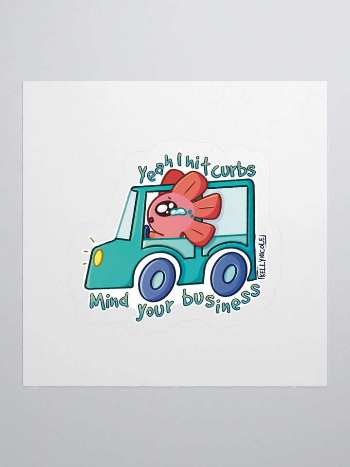 Yeah I Hit Curbs Spud Sticker product image (3)