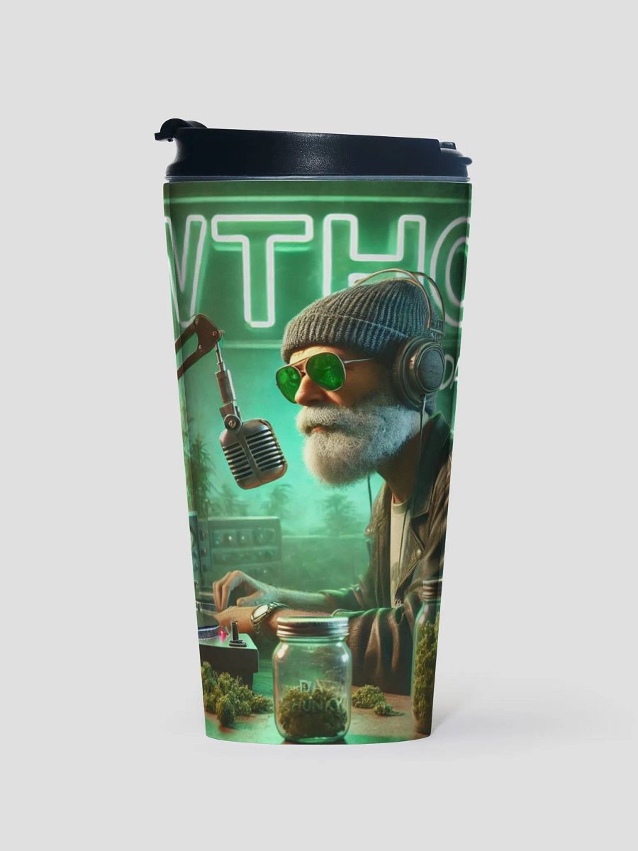 WTHC Cannabis Radio Stainless Steel Travel Mug product image (1)
