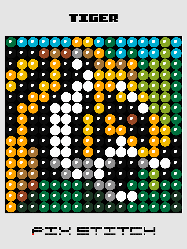 Tiger Pixel Art product image (1)