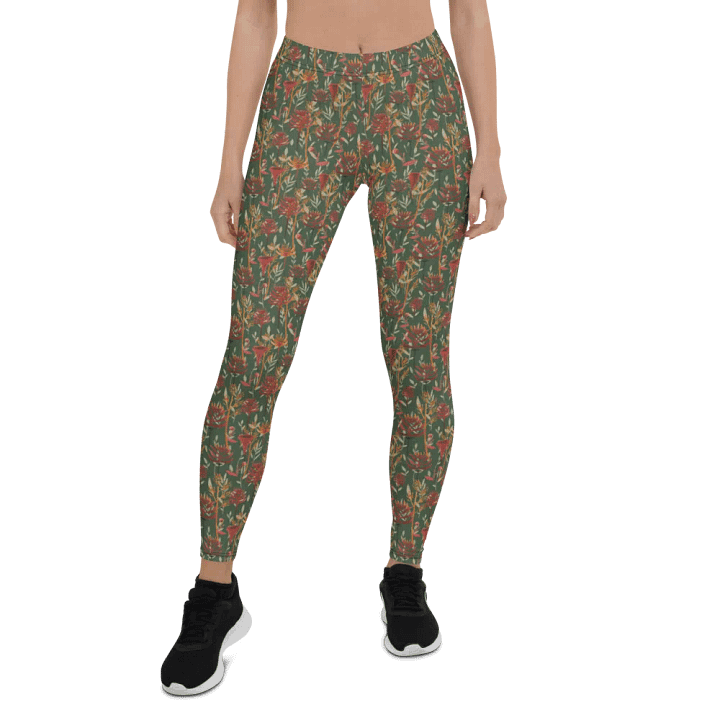 Brown All-Over Print Leggings product image (1)