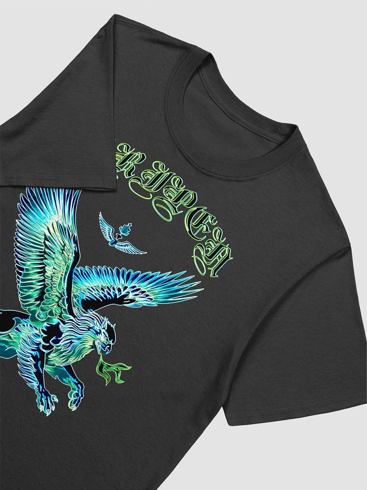 Gripen Flying Blue//Griffin/Gildian 64000 Unisex Softstyle T-Shirt by Gildan Printed on demand (DTFX) by DUBOW product image (2)