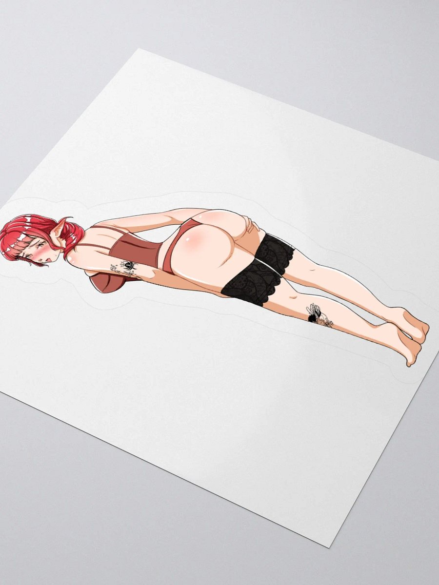 MeeshVS Elf Girl Standing Sticker (Red Hair) product image (3)