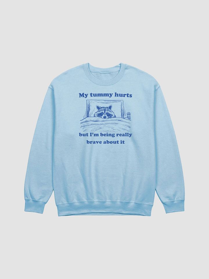 My tummy hurts raccoon Crewneck product image (1)