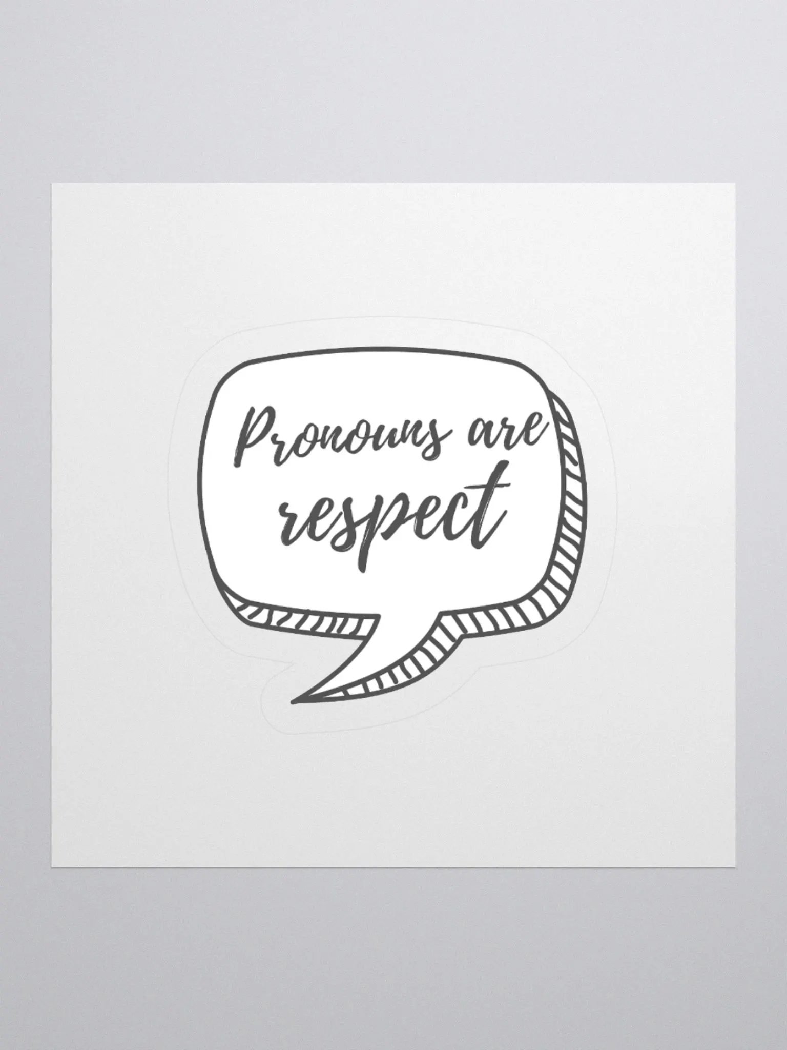 Pronouns Are Respect Sticker product image (1)