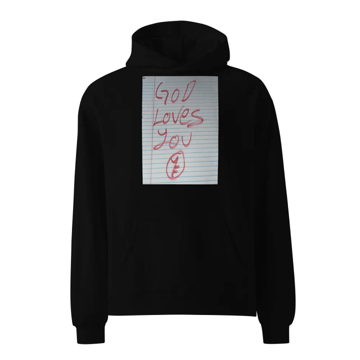 YF "GOD LOVES YOU" WRITTEN HOODIE product image (1)
