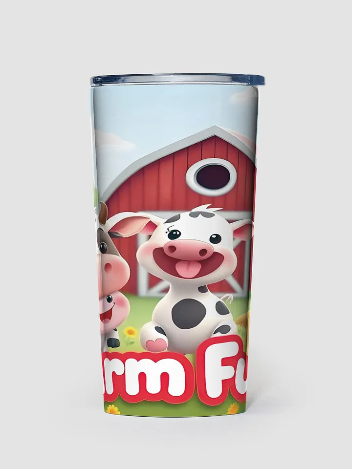 Kawaii 20 Oz Tumbler- Farm Fun Stainless Steel Tumbler product image (1)