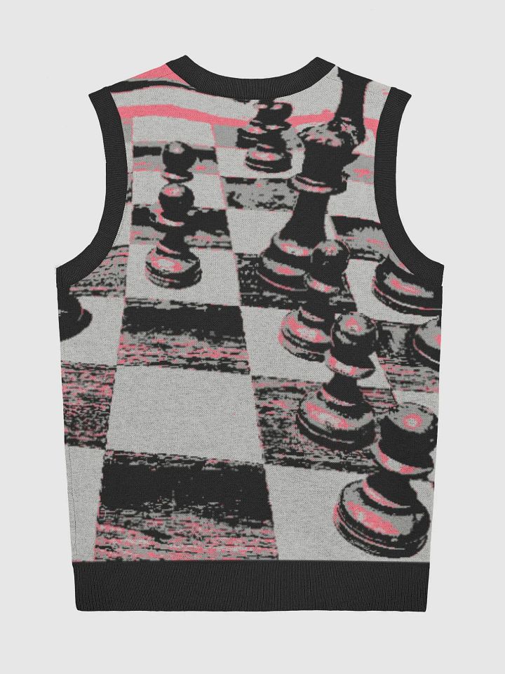 Pink Chess Knit Vest product image (2)