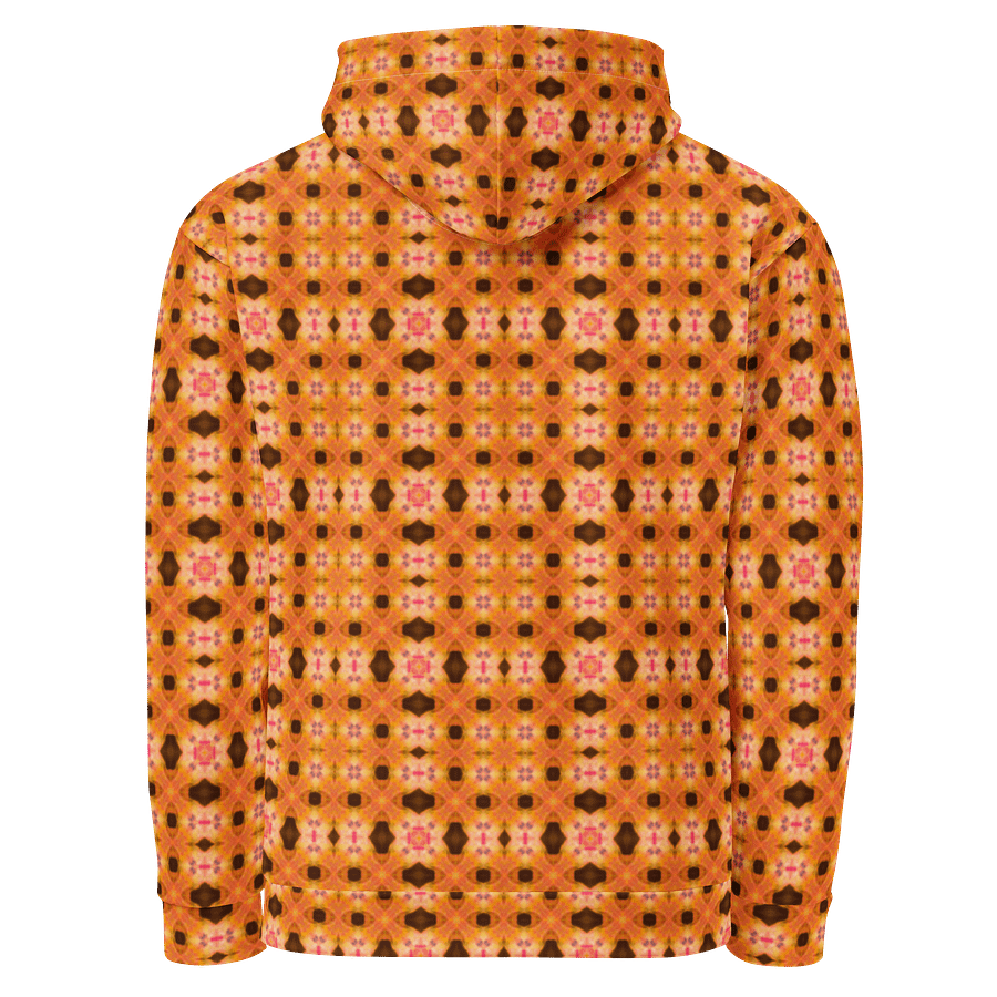 Solar Bloom – Ember Grid Edition Unisex Hoodie product image (3)