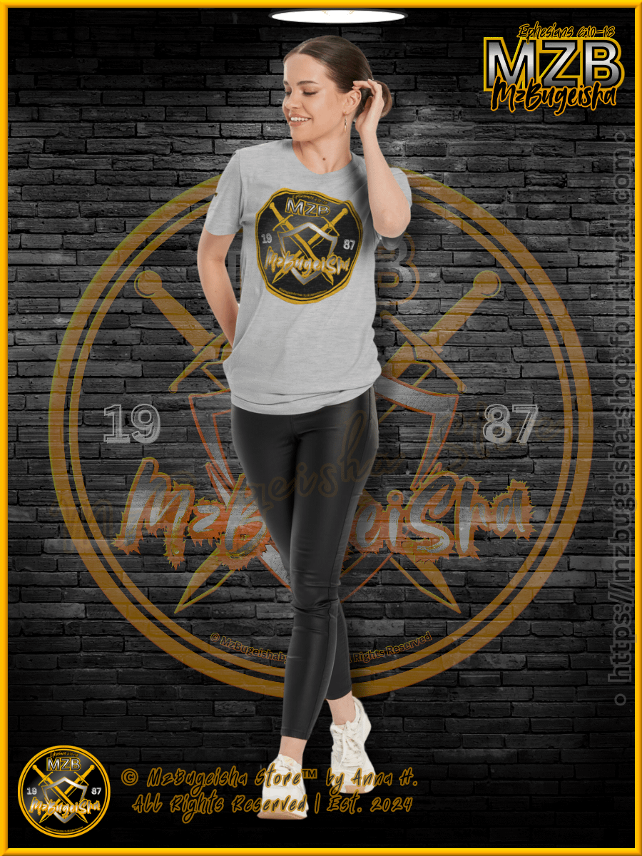 T-Shirt - MzBugeisha™ Warrior Emblem [V3] (blk/yellow)" Comfort T-Shirt By Anna H. product image (5)