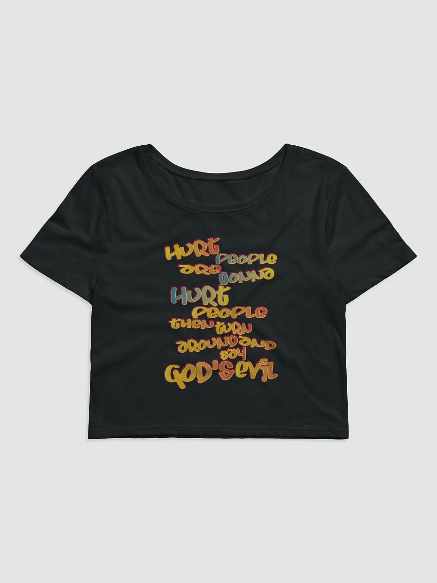 Hurt People - Graffiti - Bella+Canvas Women's Crop Tee product image (2)