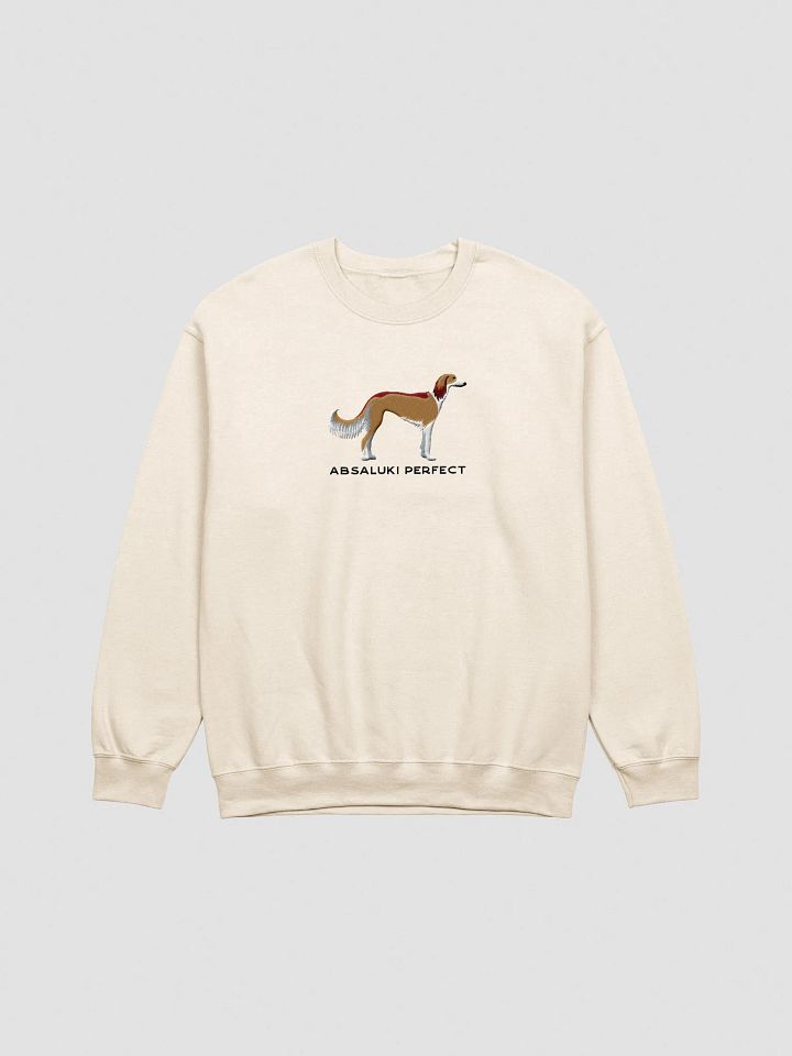 Absaluki Perfect Sweatshirt (Embroidered) of a Saluki(Tan) product image (13)