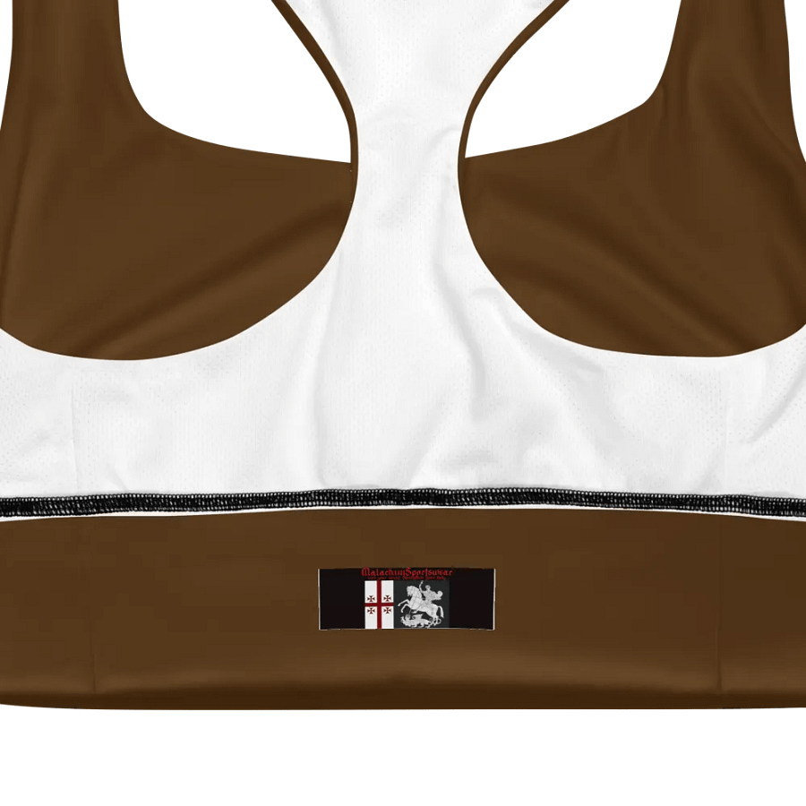Brown Serenity Longline Sports Bra product image (12)