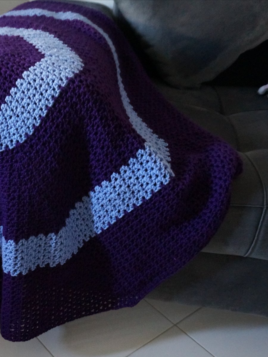 V stitch round blanket pdf pattern product image (3)