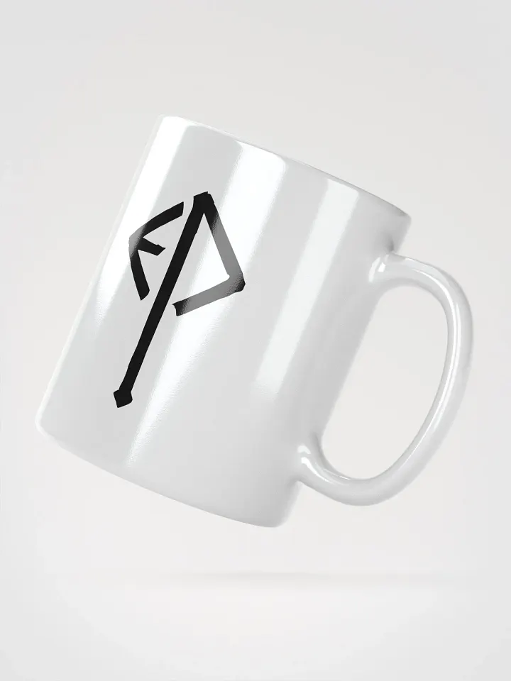 Executioner Rune Mug - Black on White product image (5)