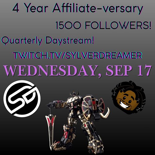 Oh hey!!! Break is almost over!

ALL DAY STREAM THIS WEDNESDAY!

So much to celebrate!!! Can't believe it's been 4 years!!