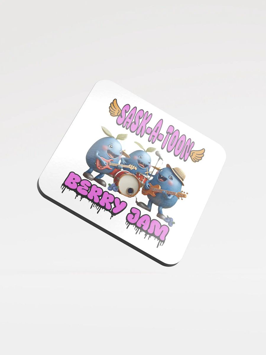 Saskatoon Berry Jam Band Cork Coaster Set product image (2)