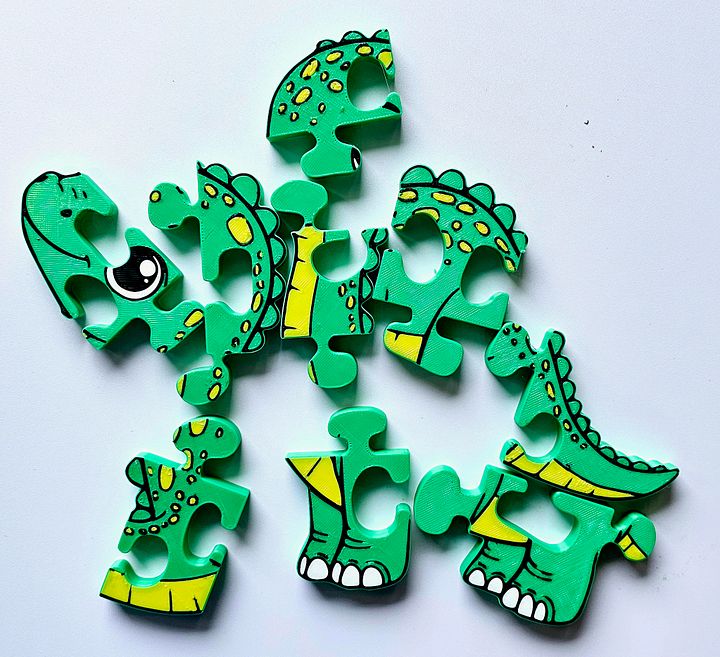 Sauropod 3D Printed Jigsaw Puzzle – A Dinosaur Adventure for Little Hands! product image (2)