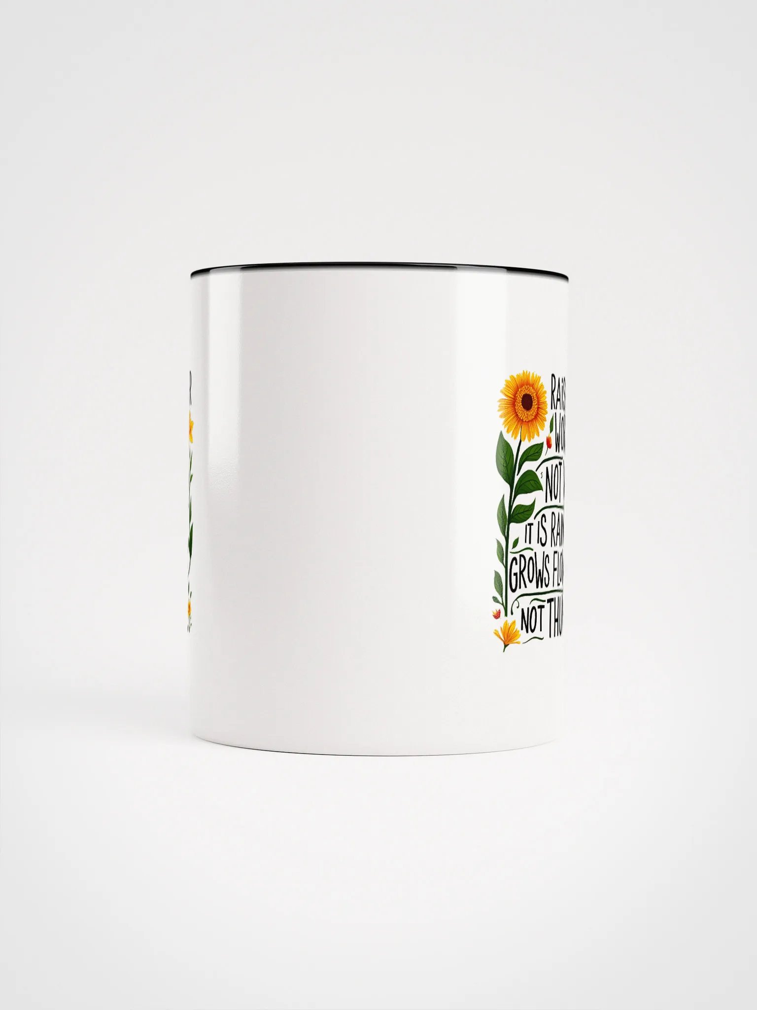 Raise your words, not voice. It is rain that grows flowers, not thunder - Ceramic Mug with Color Inside product image (5)