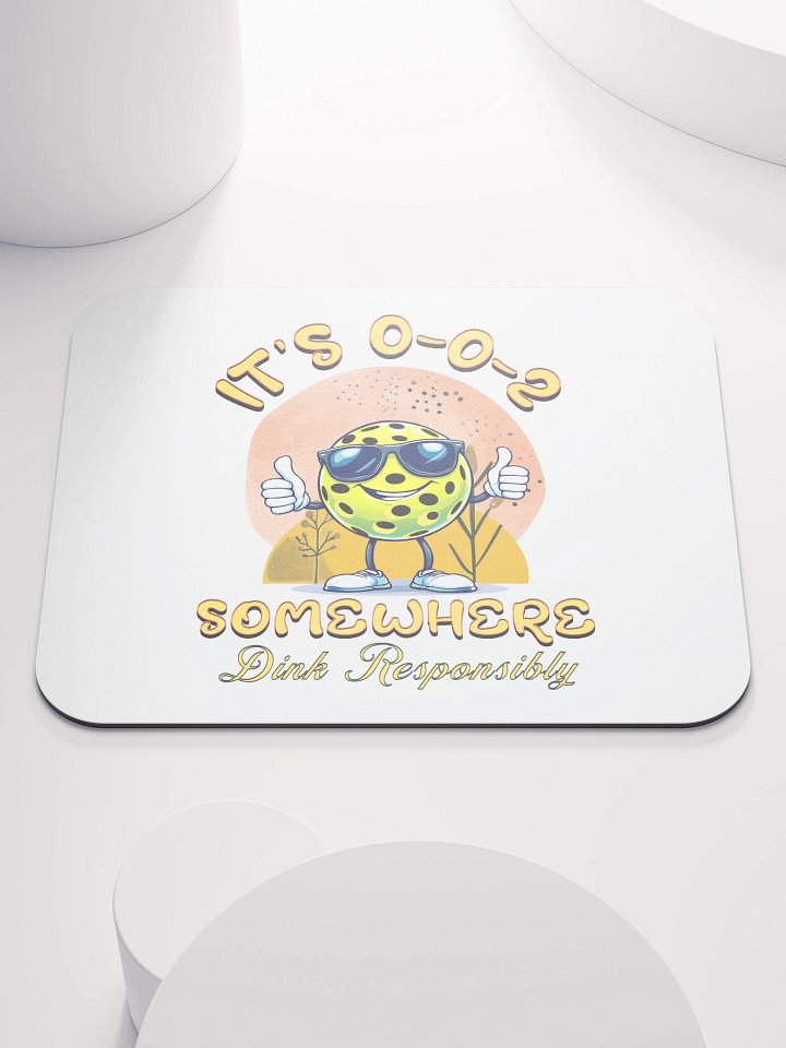 Its 002 Somewhere Pickleball Dink Responsibly Mouse Pad product image (2)