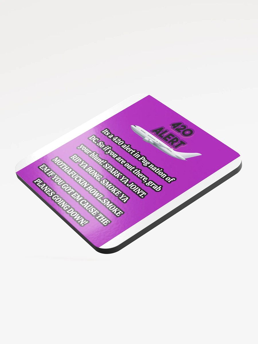 420 Alert Cork Coaster product image (3)