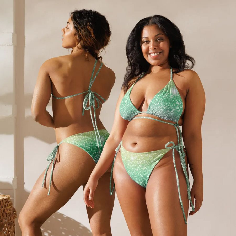 Glitter Unicorn Texture Design String Bikini (11) product image (11)