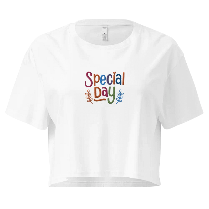 Embroidery Cheerful Celebration Crop Top product image (2)